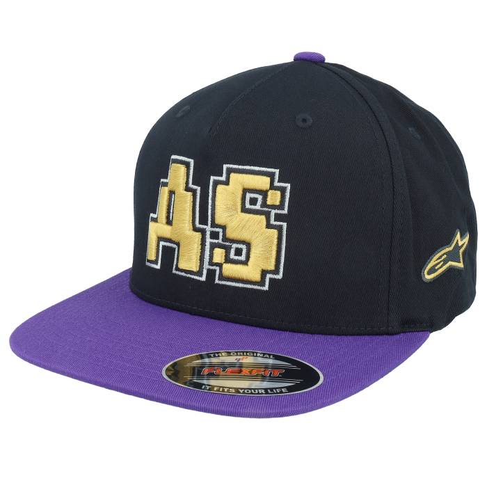 アルパインはやりっ子 Alpinestars 【 Franchise Black/Purple Fitted Flexfit Men Black 】 Franchise フランチャイズ メンズ 黒いこと 黒いこと