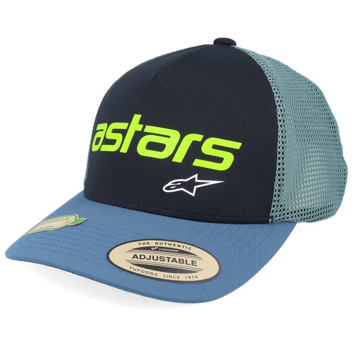 アルパインスター Alpinestars 【 Vital Black/Blue/Green Trucker Men Black 】 トラッカー メンズ 黒色 ブラック｜スニケス