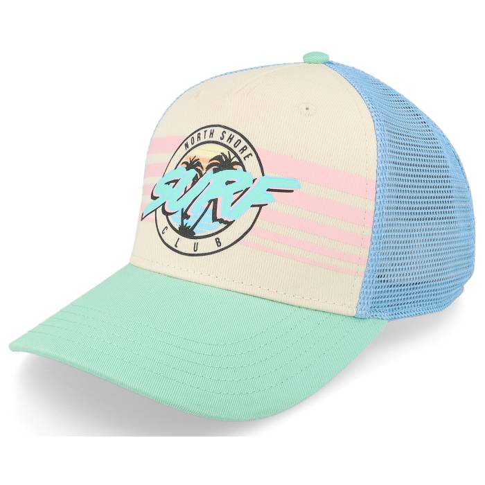 アメリカン針 American Needle 【 Surf Sinclair Lt Blue/Ivory/Seafoam Trucker Men White 】 トラッカー メンズ 白いこと 白いこと