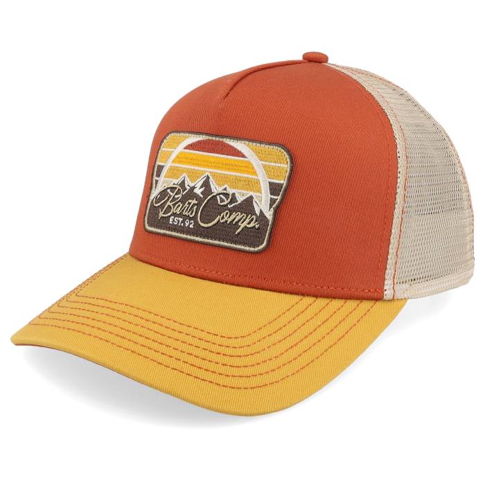 Barts 【 Nelsonsz Cap Copper A-Frame Trucker Men Orange 】 キャップ 帽子 銅色 コッパー トラッカー メンズ orange 橙・オレンジ