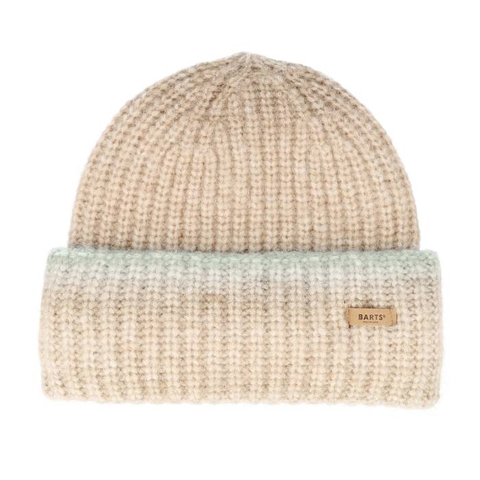 Barts 【 Vreya Beanie Light Pistache Cuff Women Beige 】 旗がしら かぶり笠 レディース ベージュ