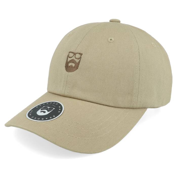 Bearded Man 【 Dad Cap Khaki/Brown Adjustable Men Beige 】 キャップ 帽子 メンズ ベージュ|スニケス