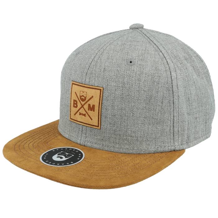 Bearded Man 【 Bm Cross Patch Grey/Suede Snapback Men Grey 】 Snapback スナップバック バッグ メンズ 灰色 グレー 15,257円