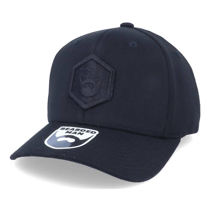 Bearded Man 【 Hexagon Logo 110 Black/Black Adjustable Men Black 】 ロゴ メンズ 黒色 ブラック|スニケス