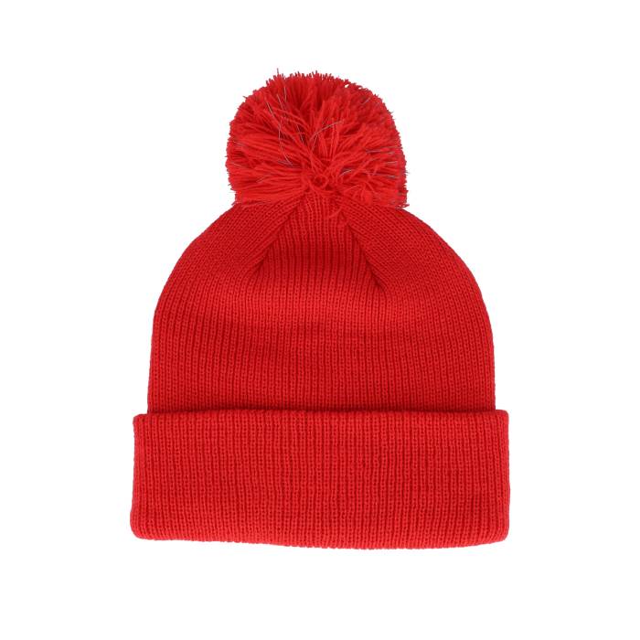 Beechfield 【 Kids Reflective Bobble Bright Red Pom Kids Red 】 Red 赤・レッド ジュニア キッズ Red 赤・レッド