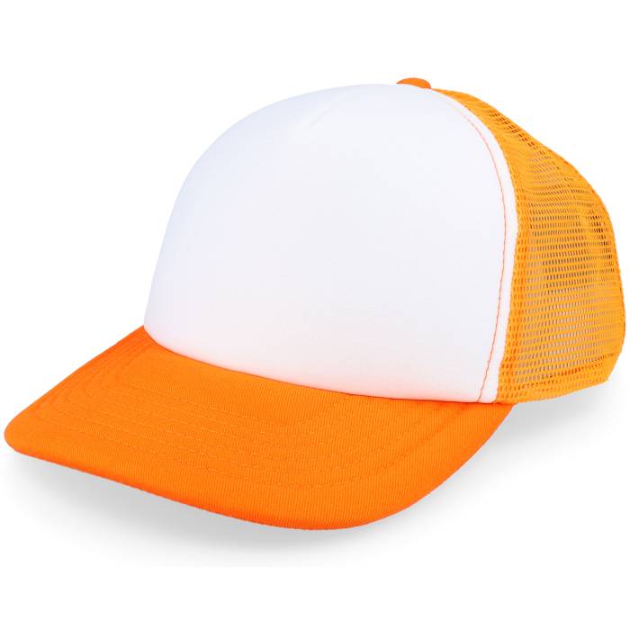 Beechfield 【 Kids Orange/White Vintage Foam Trucker Kids Orange / White 】 vintage ビンテージ・ヴィンテージ トラッカー ジュニア キッズ orange 橙・オレンジ 白色 ホワイト