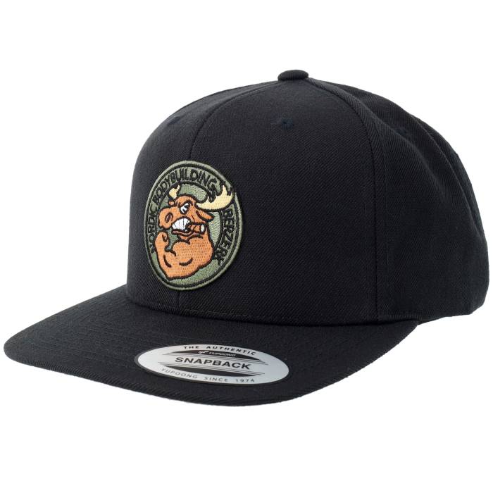 Berzerk 【 Jacked Moose Olive Round Patch Black Snapback Men Black 】 olive オリーブ 黒色 ブラック Snapback スナップバック バッグ メンズ 黒色 ブラック|スニケス