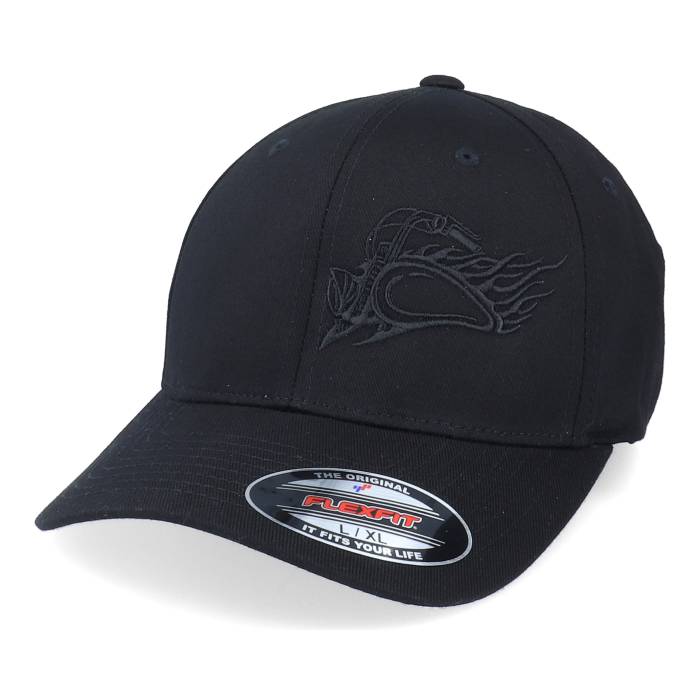 Born To Ride 【 Flame Bike Logo Black On Black Flexfit Men Black 】 ロゴ 黒色 ブラック メンズ 黒色 ブラック｜スニケス