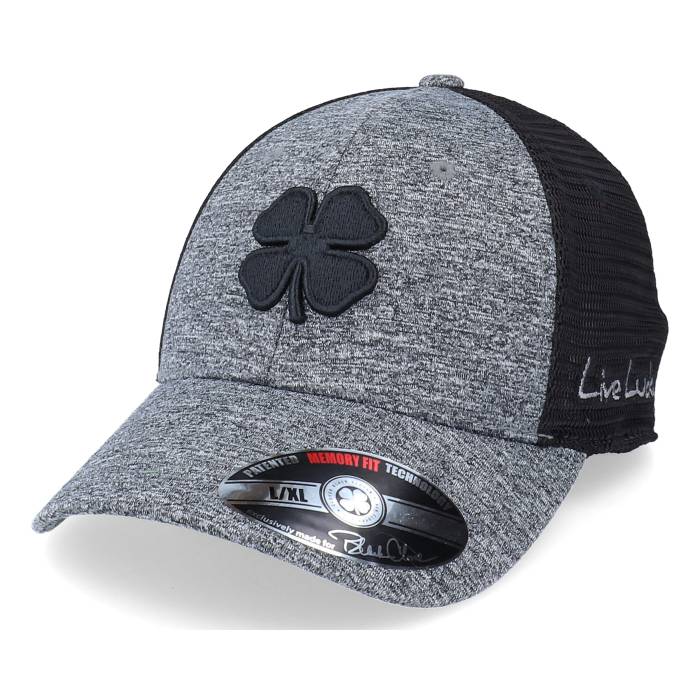 Black Clover 【 Lucky Heather Grey/Black Mesh/Black Trucker Men Black 】 heather ヘザー トラッカー メンズ 黒色 ブラック|スニケス