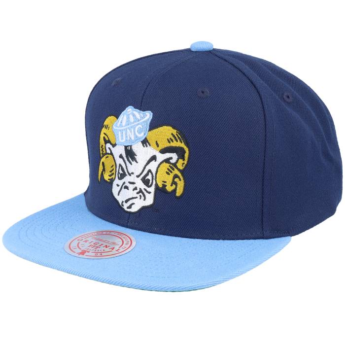 ミッチェル&ネス Mitchell & Ness 【 North Carolina Tar Heels Team 2 Tone 2.0 Navy/Light Blue Snapback Men Blue 】 ノース カロライナ Team チーム 青色 ブルー Snapback スナップバック バッグ メンズ 青色 ブルー｜スニケス