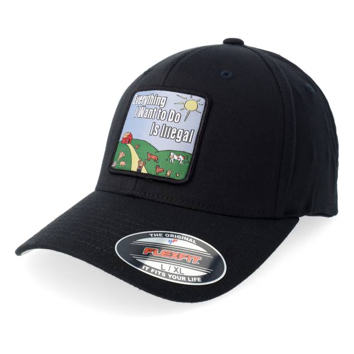 Boom 【 Just A Jocke Quote Patch Black Flexfit Men Black 】 黒色 ブラック メンズ 黒色 ブラック