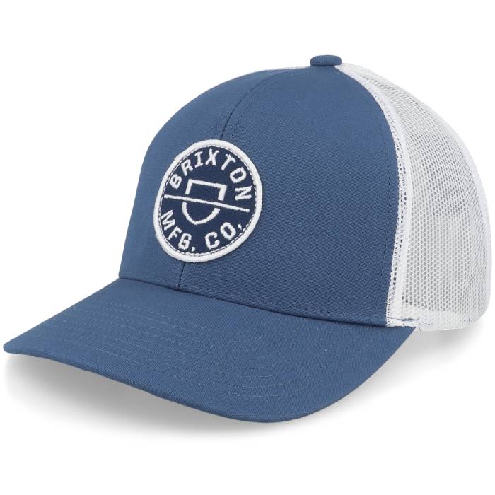 ブリクストン Brixton 【 Crest X Mesh Joe Blue/White Trucker Men Blue 】 トラッカー メンズ 青色 ブルー