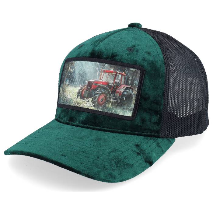 Calza Pennello 【 Abandoned Tractor Velvet Green/Black A-Frame Trucker Men Green 】 トラッカー メンズ green 緑・グリーン