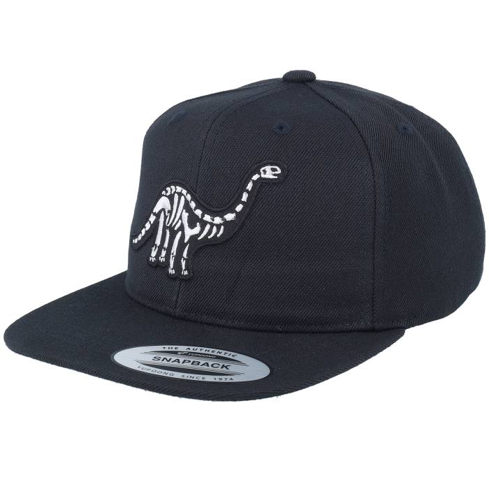 Kiddo Cap 【 Kids Brachiosaurus Skeleton Patch Black Snapback Kids Black 】 黒色 ブラック Snapback スナップバック バッグ ジュニア キッズ 黒色 ブラック｜スニケス 14,430円