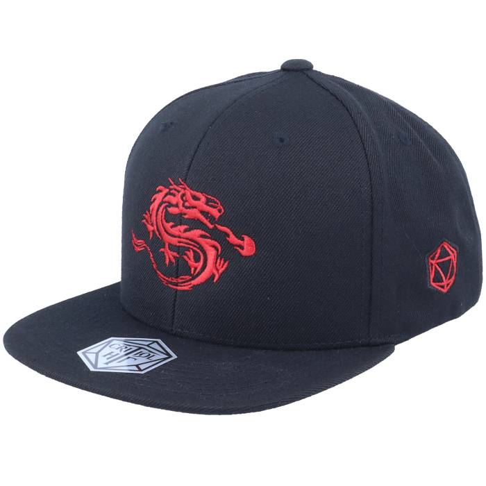 Critiql Hit 【 Kids Flaming Fire Dragon Black Snapback Kids Black 】 ファイア ドラゴン 黒色 ブラック Snapback スナップバック バッグ ジュニア キッズ 黒色 ブラック