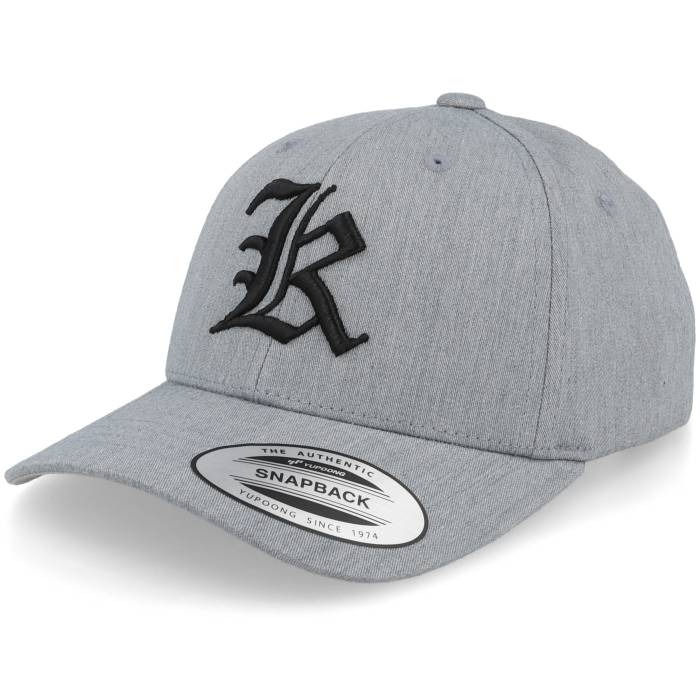 Kiddo Cap 【 Kids K Letter 3D Heather Grey Adjustable Kids Grey 】 heather ヘザー 灰色 グレー ジュニア キッズ 灰色 グレー｜スニケス