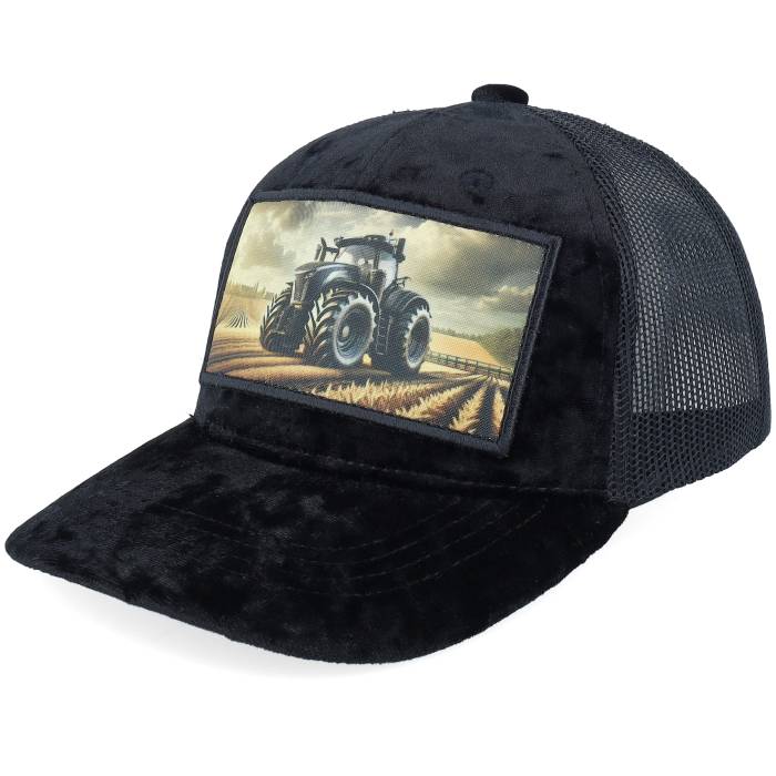 Kiddo Cap 【 Kids Farming Tractor Patch Velvet Black Trucker Kids Black 】 黒色 ブラック トラッカー ジュニア キッズ 黒色 ブラック 15,466円