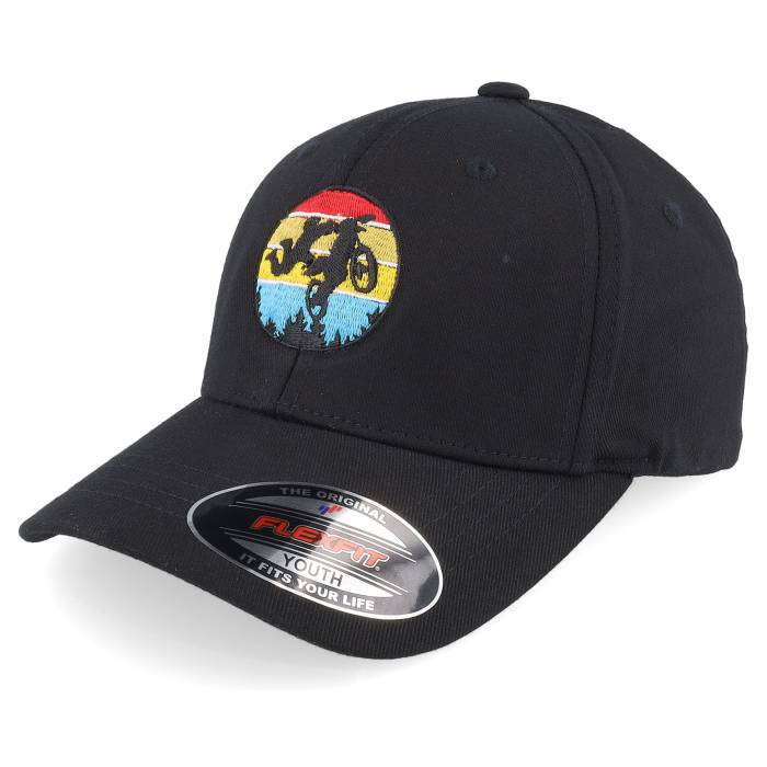 Kiddo Cap 【 Kids Off-Road Silhouette Black Flexfit Kids Black 】 黒色 ブラック ジュニア キッズ 黒色 ブラック