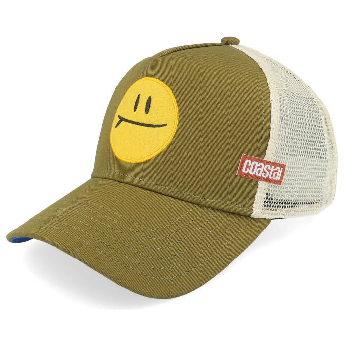 Coastal 【 Hft Surf & Smile White/Olive A-Frame Trucker Men Green 】 トラッカー メンズ green 緑・グリーン