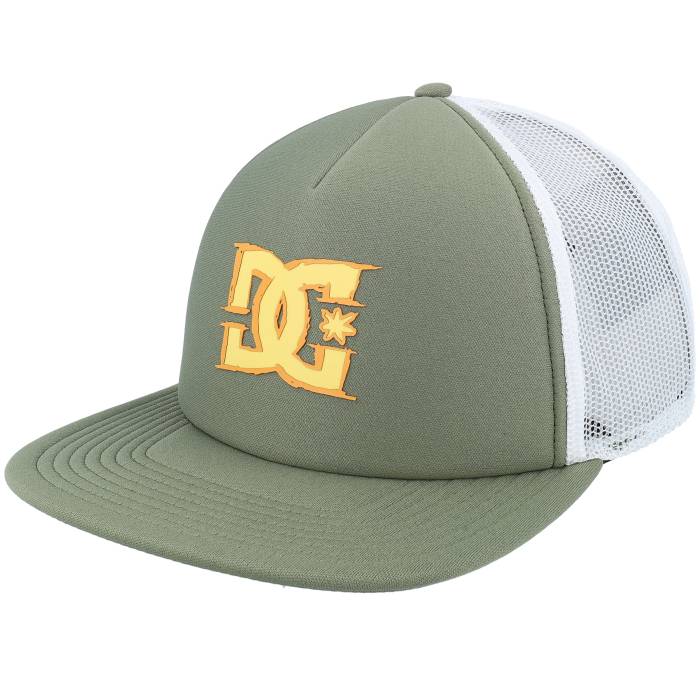 ディーシー Dc 【 Gas Station Seasonal Deep Lichen Green/White Trucker Men Green 】 ディープ トラッカー メンズ green 緑・グリーン 20,900円