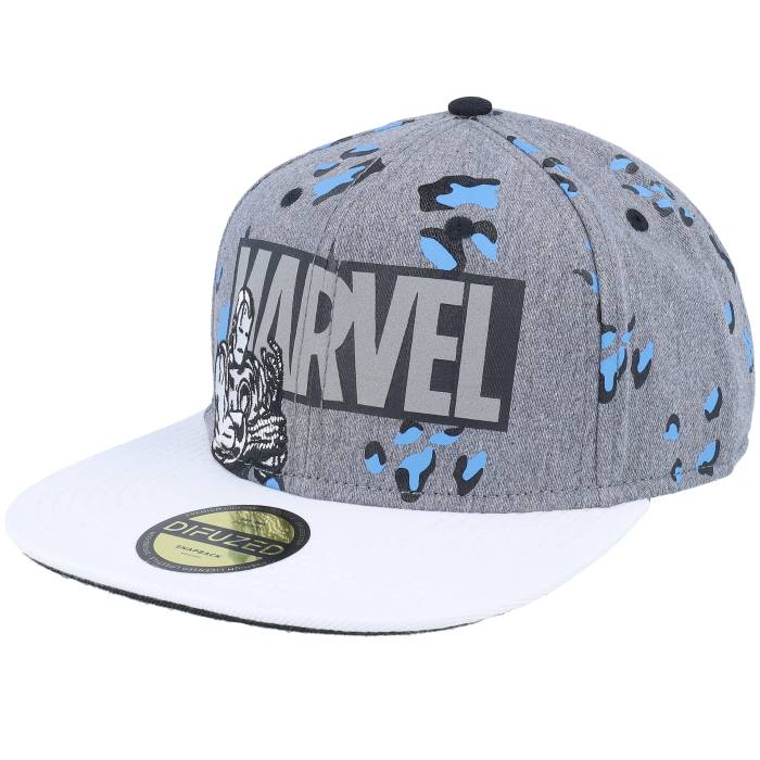 Difuzed 【 Marvel Logo Grey Snapback Men Grey 】 ロゴ 灰色 グレー Snapback スナップバック バッグ メンズ 灰色 グレー