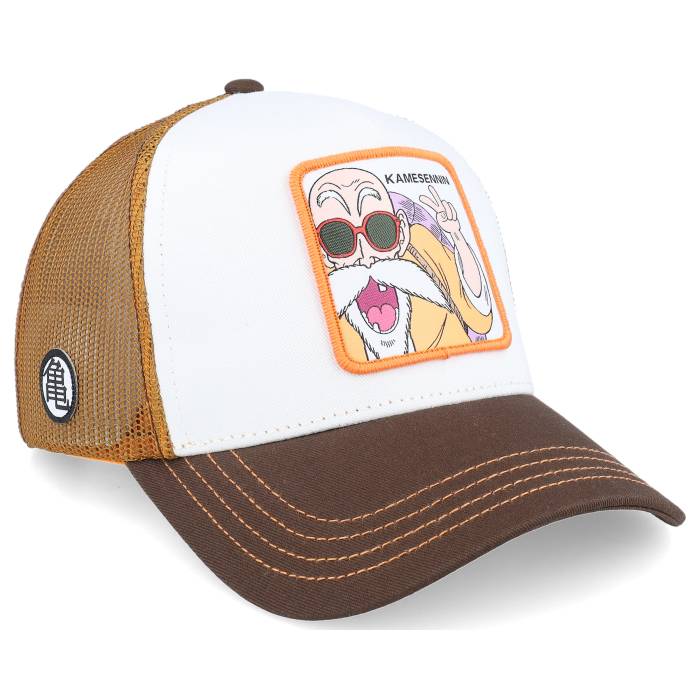 Capslab 【 Dragon Ball Kame Brown/White A-Frame Trucker Men White 】 ドラゴン トラッカー メンズ 白色 ホワイト
