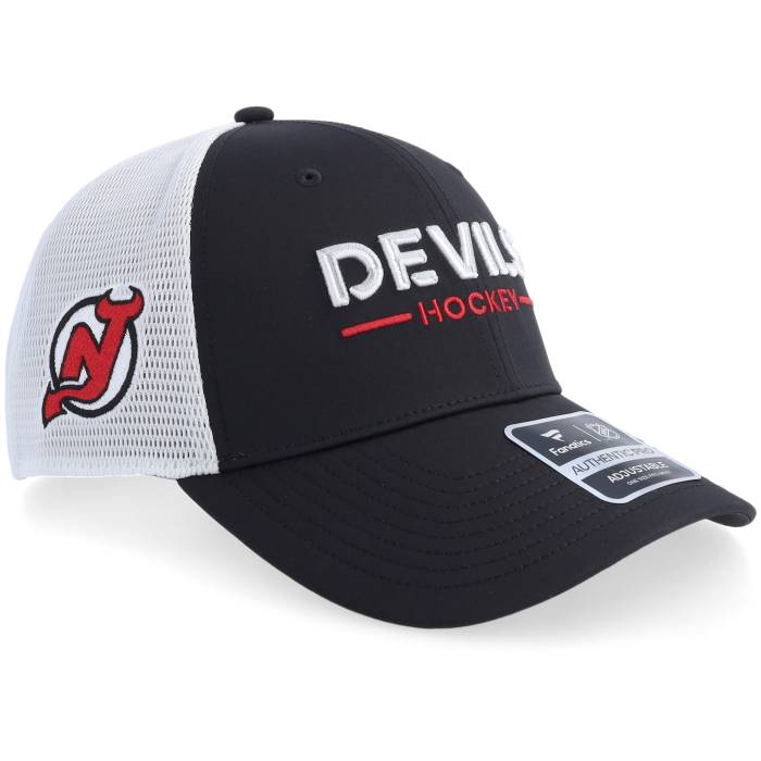 ファナティクス Fanatics 【 New Jersey Devils Auth Pro A Mesh Black/White Trucker Men Black 】 ジャージ デビルス プロ トラッカー メンズ 黒色 ブラック