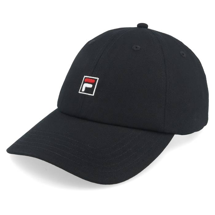 フィラ Fila 【 Milano Low Profile Logo Cap Black Dad Cap Men Black 】 ロゴ キャップ 帽子 黒色 ブラック メンズ 黒色 ブラック|スニケス