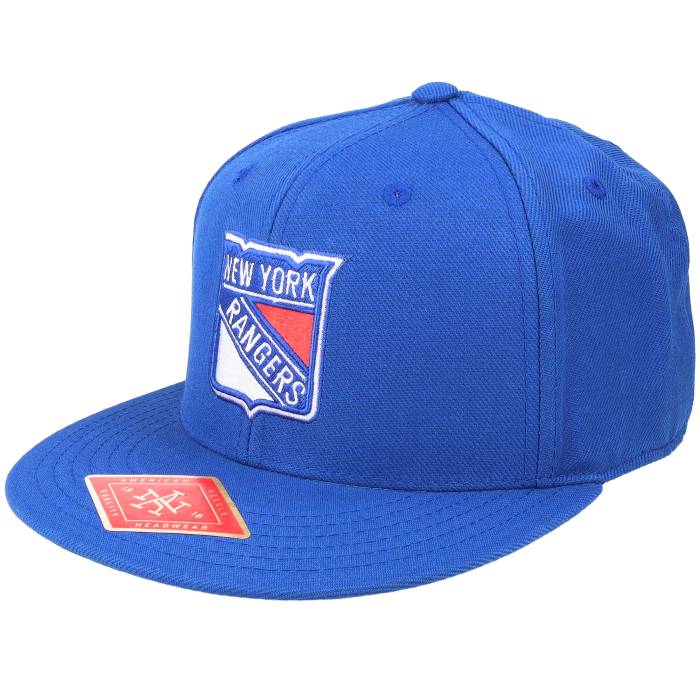 アメリカンニードル American Needle 【 New York Rangers Deep Dish Fitted Royal Fitted Men Blue 】 レンジャース ディープ メンズ 青色 ブルー