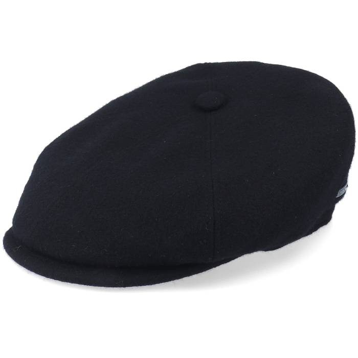 ステットソン Stetson 【 6-Panel Cap Wool/Cashmere Black Flat Cap Men Black 】 キャップ 帽子 黒色 ブラック メンズ 黒色 ブラック｜スニケス 24,495円