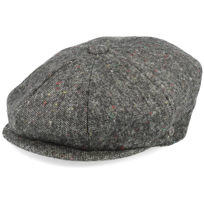 Jaxon & James 【 Blackheath Speckled Marl Newsboy Black Flat Cap Men Black 】 黒色 ブラック キャップ 帽子 メンズ 黒色 ブラック|スニケス