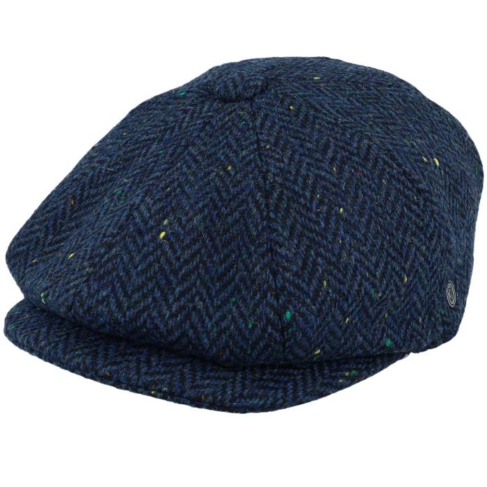 Jaxon & James 【 Brooklyn Newsboy Navy Blue Flat Cap Men Blue 】 ブルックリン 紺色 ネイビー 青色 ブルー キャップ 帽子 メンズ 青色 ブルー|スニケス