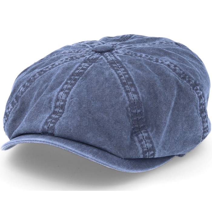 ステットソン Stetson 【 Hatteras Delave Organic Cotton Navy Flat Cap Men Blue 】 紺色 ネイビー キャップ 帽子 メンズ 青色 ブルー|スニケス