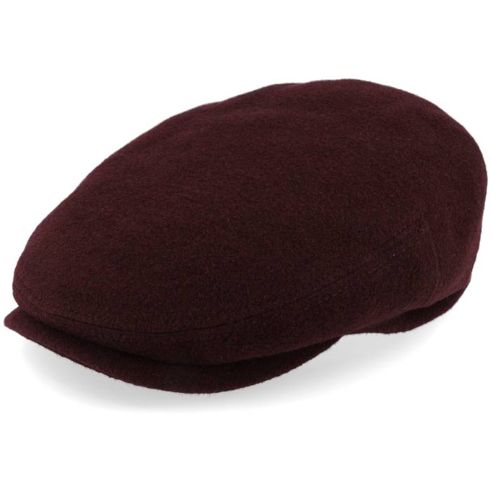 ステットソン Stetson 【 Kent Wool/Cashmere Ef Burgundy Flat Cap Men 】 ワイン色・バーガンディー キャップ 帽子 メンズ|スニケス