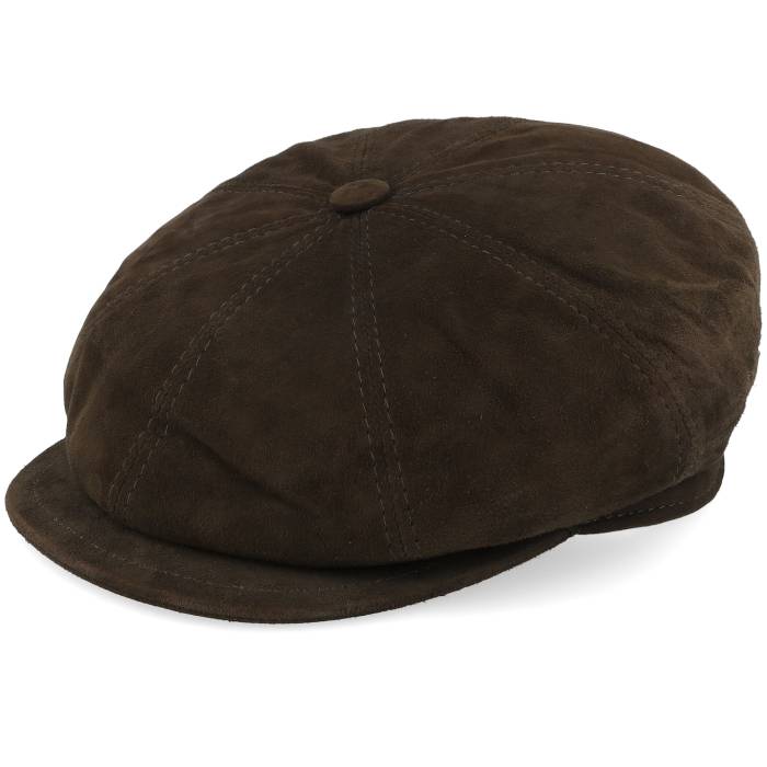 Mjm Hats 【 Montreal Soft Leather Brown Flat Cap Men Brown 】 モントリオール レザー 茶色 ブラウン キャップ 帽子 メンズ 茶色 ブラウン｜スニケス