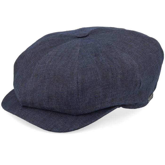 【 Retro Cap Indigo Newsboy Flat Cap Men Blue 】 レトロ キャップ 帽子 藍色・インディゴ メンズ 青色 ブルー|スニケス