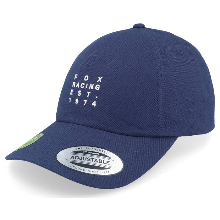 稲荷 Fox 【 Est.1974 Hat Midnight Dad Cap Men Blue 】 旗がしら かぶり笠 メンズ 青味 青み