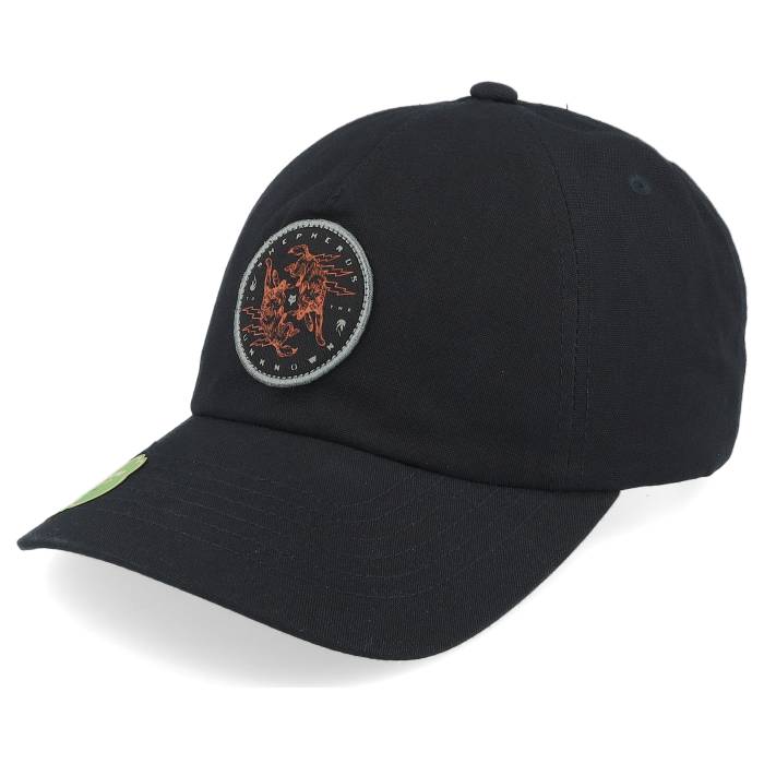 稲荷 Fox 【 Plague Unstructured Hat Black Dad Cap Men Black 】 黒いこと 黒いこと 旗がしら かぶり笠 メンズ 黒いこと 黒いこと