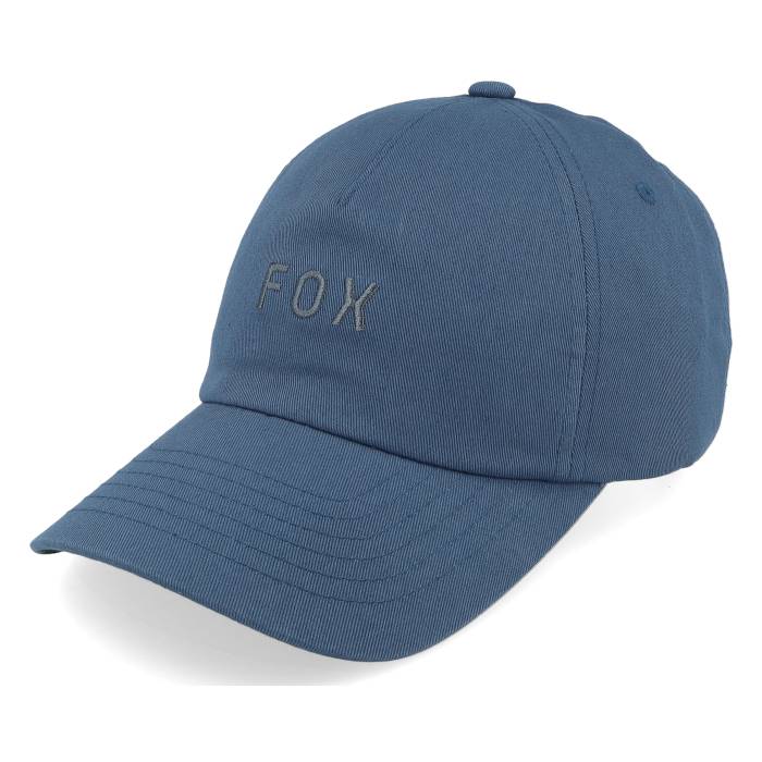 稲荷 Fox 【 Wordmark Indigo Dad Cap Men Blue 】 藍色・インディゴ 旗がしら かぶり笠 メンズ 青味 青み