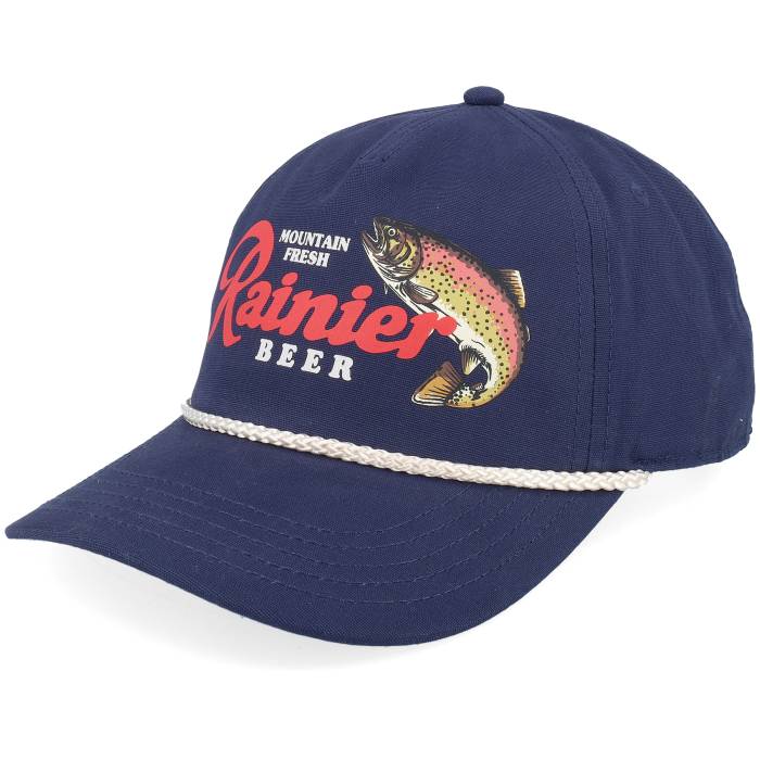 アメリカンニードル American Needle 【 Canvas Cappy Rainier Beer Navy A-Frame Adjustable Men Blue 】 紺色 ネイビー メンズ 青色 ブルー｜スニケス