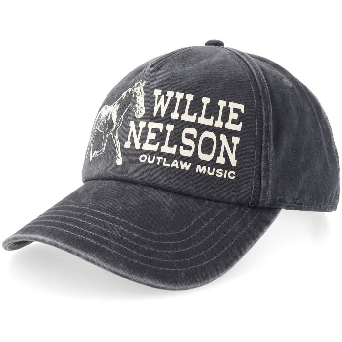 アメリカン針 American Needle 【 Willie Nelson Walker Black A-Frame Adjustable Men Black 】 黒いこと 黒いこと メンズ 黒いこと 黒いこと