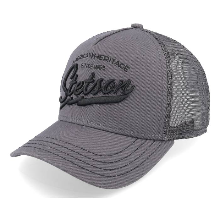 ステットソン Stetson 【 Kids American Heritage Classic Grey Trucker Kids Grey 】 クラシック 灰色 グレー トラッカー ジュニア キッズ 灰色 グレー|スニケス