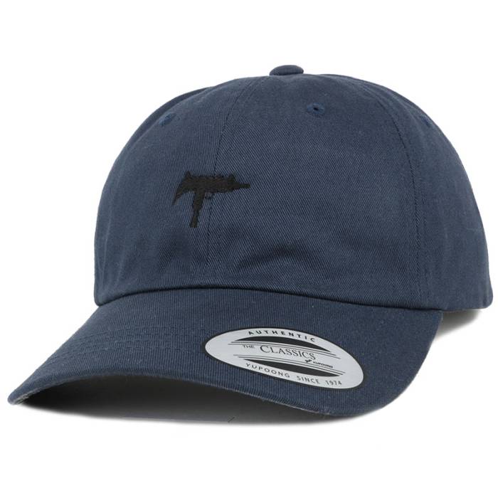 Guns N Skulls 【 Uzi Navy Dad Cap Adjustable Men Blue 】 紺色 ネイビー キャップ 帽子 メンズ 青色 ブルー|スニケス