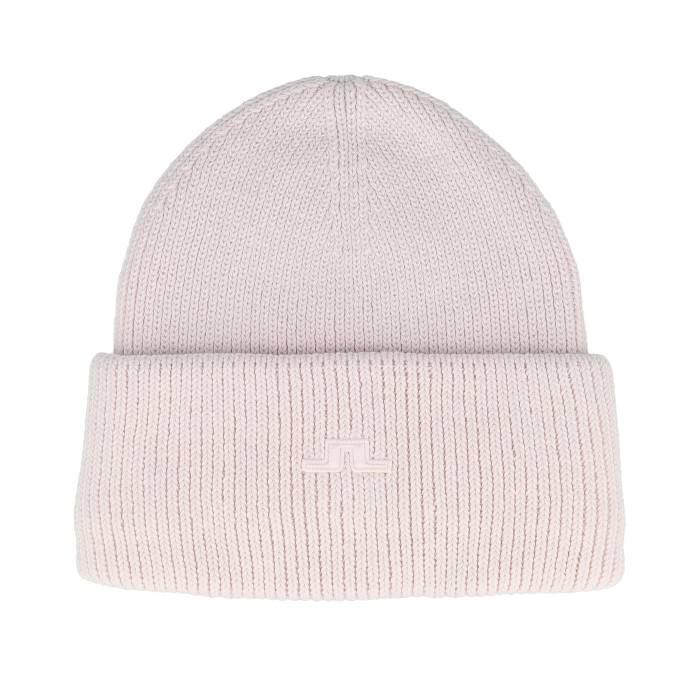 J.lindeberg 【 Karlos Beanie Grey Lilac Cuff Men Pink 】 キャップ 帽子 灰色 グレー メンズ pink ピンク｜スニケス