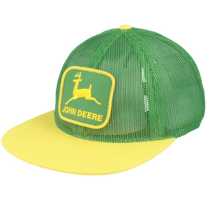 John Deere 【 Mesh/Cotton Twill Visor Green/Yellow Trucker Men Green 】 トラッカー メンズ green 緑・グリーン|スニケス