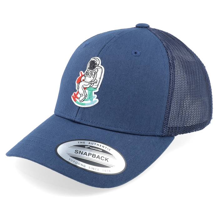 Kiddo Cap 【 Kids Rocking Horse Astronaut Navy Trucker Kids Blue 】 紺色 ネイビー トラッカー ジュニア キッズ 青色 ブルー|スニケス