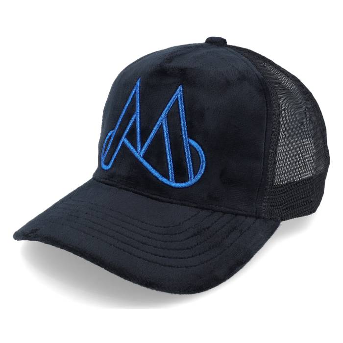 Maggiore 【 Unlimited M Logo Black/Blue Logo Trucker Men Black 】 ロゴ トラッカー メンズ 黒色 ブラック