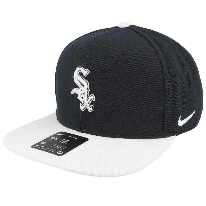 Nike Mlb 【 Chicago White Sox Dri-Fit Pro Black/White Snapback Men Black 】 風の強い町 白いこと 白いこと 素っ気ない相応う 労働者階級 Snapback スナップバック 御徒面子 メンズ 黒いこと 黒いこと
