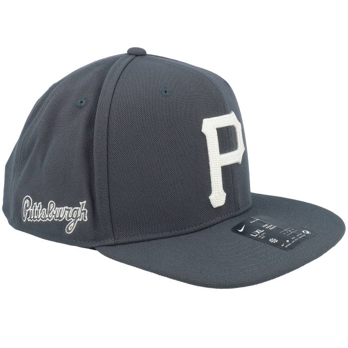 Nike Mlb 【 Pittsburgh Pirates Statement Dri-Fit Pro Anthracite Snapback - Nike Men Grey 】 ピッツバーグ パイレーツ団 素っ気ない相応う 労働者階級 Snapback スナップバック 御徒面子 メンズ 薄墨色 薄墨色