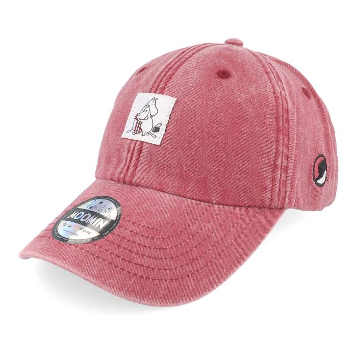 Moomin 【 Hug Red Denim Dad Cap Men Red 】 Red 赤・レッド デニム キャップ 帽子 メンズ Red 赤・レッド｜スニケス